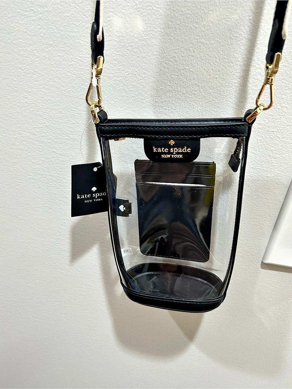 kate spade new york Clear Crossbody Bag in Black & Clear NWT